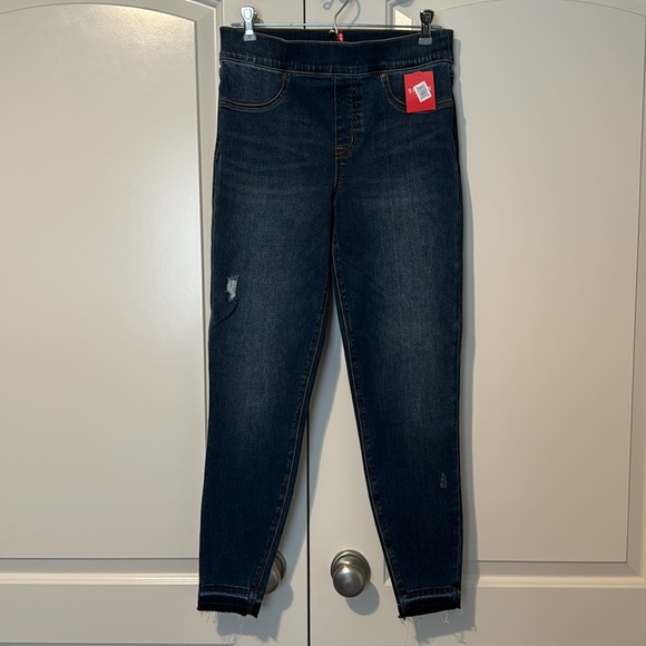 SPANX Distressed Denim Legging Size Medium NWT - Picture 1 of 7